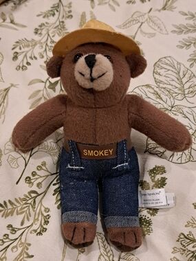 Smokey Bear 8" Plush Toy Produced By Signals, Inc.